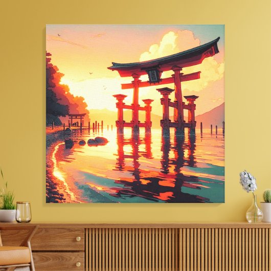 Toile Torii de la lumière montante (Insitu(Salon))