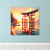 Toile Torii de la lumière montante (Insitu (Plancher de Bois))