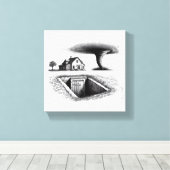 Toile Tornado Maison Cave avec Croix (Insitu (Plancher de Bois))