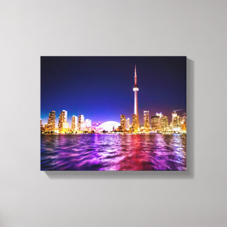 Toile Toronto Skyline la nuit