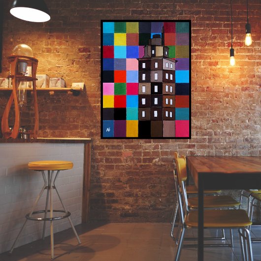 Toile Torre de Hércules Abstract Painting by Alfred Fox