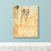 Toile Torso of a Man in Profile, the Head Squared for Pr (Insitu (Plancher de Bois))