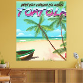 Toile Tortola affiche de voyage des îles vierges britann (Insitu(Salon))