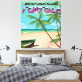 Toile Tortola affiche de voyage des îles vierges britann (Insitu(Chambre))