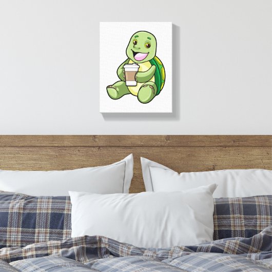 Toile Tortue avec Shell & Café à aller (Insitu(Chambre))