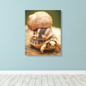 Toile Tortue bébé équitation de l'escargot (Insitu (Plancher de Bois))