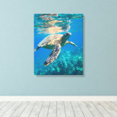 Toile Tortue de mer (Insitu (Plancher de Bois))