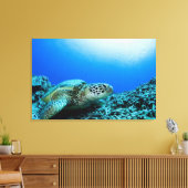 Toile Tortue de mer reposant sous l'eau (Insitu(Salon))