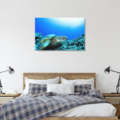 Toile Tortue de mer reposant sous l'eau (Insitu(Chambre))