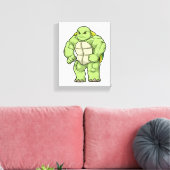 Toile Tortue en Bodybuilder avec Six pack (Insitu(Salon))
