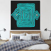 Toile Tortue Mola Panama - Noir Bleu (Insitu(Chambre))