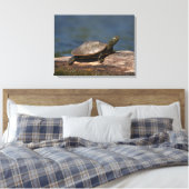 Toile Tortue peinte sur un bûcher (Insitu(Chambre))