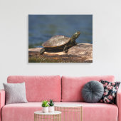 Toile Tortue peinte sur un bûcher (Insitu(Salon))