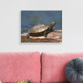 Toile Tortue peinte sur un bûcher (Insitu(Salon))