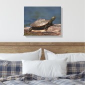 Toile Tortue peinte sur un bûcher (Insitu(Chambre))