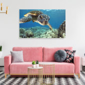 Toile Tortue verte hawaïenne (Insitu(Salon))
