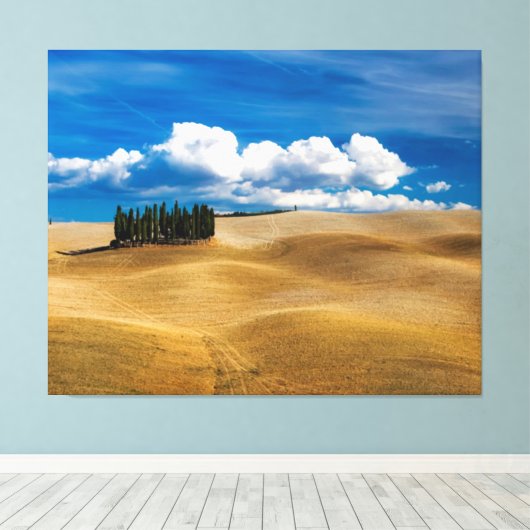 Toile Toscane (Italie) Paysage des plaines (Insitu (Plancher de Bois))