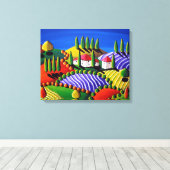 Toile Toscane Whimsical Paysage Folk Art Canvas Imprimer (Insitu (Plancher de Bois))
