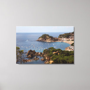 Toile TOSSA DE MAR. Ville située dans la Costa Brava.