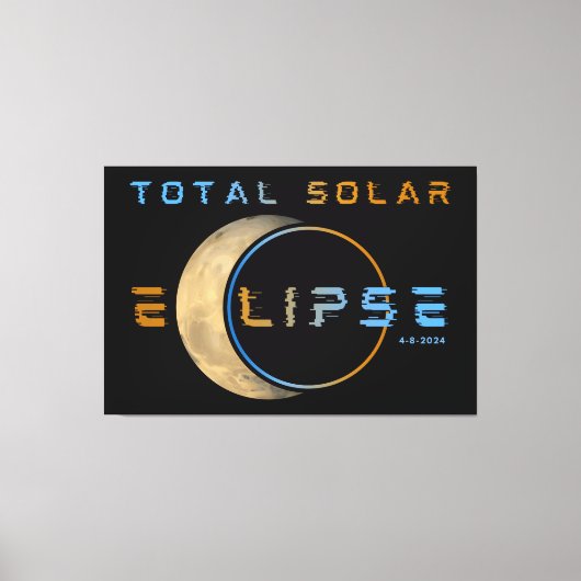 TOILE TOTAL SOLAR ECLIPSE 8 AVRIL 2024 SYSTÈME SOLAIRE (Recto)