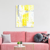Toile 'Totalement unique' Gris et Jaune Art Abstrait (Insitu(Salon))