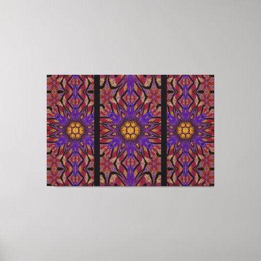 Toile Totem Fleur sauvage 8 (Recto)