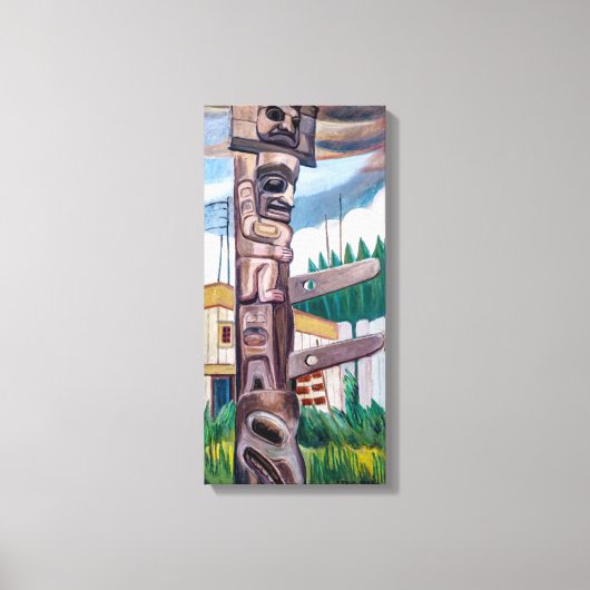 Toile Totem haïda | Emily Carr | (Recto)