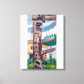 Toile Totem haïda | Emily Carr | (Recto)