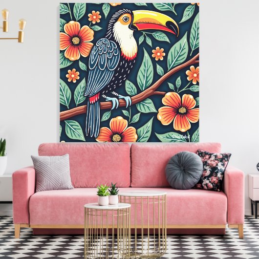 Toile Toucan Batik Art (Insitu(Salon))