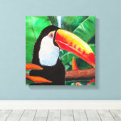 Toile Toucan Exotic Faune Oiseau Enveloppé Canvas (Insitu (Plancher de Bois))