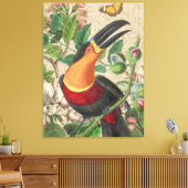 Toile Toucan Jungle Tropical Bird Belle antique (Insitu(Salon))