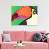 TOILE TOUCAN SUR CANVAS (Insitu(Salon))