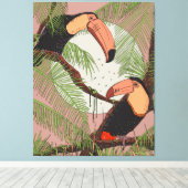 Toile Toucans Vintage (Insitu (Plancher de Bois))