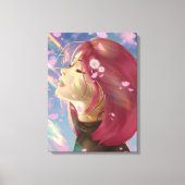 Toile Touches arc-en-ciel en fleurs paisibles (Recto)