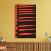 Toile Touches de piano rouges (Insitu(Salon))