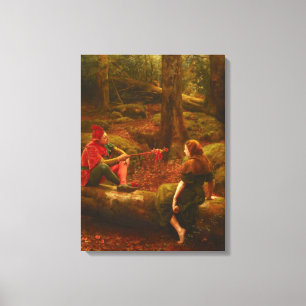Toile Touchstone et Audrey (dans la forêt d'Arden)