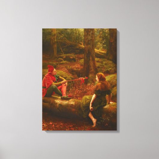 Toile Touchstone et Audrey (dans la forêt d'Arden) (Recto)
