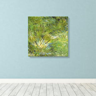 Toile Touffes d'Herbe par Vincent van Gogh