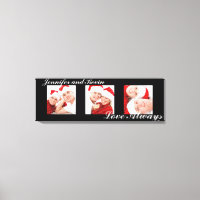 Toujours amour triptyque personnalisé photo art to