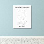 Toile Toujours dans mon coeur (Insitu (Plancher de Bois))