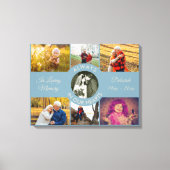 Toile Toujours dans nos coeurs Souvenez-vous Collage pho (Recto)