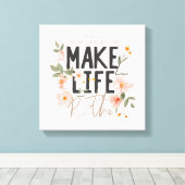 Toile Toujours regarder du côté lumineux (Insitu (Plancher de Bois))