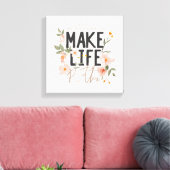 Toile Toujours regarder du côté lumineux (Insitu(Salon))