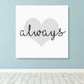 Toile toujours simple coeur moderne noir (Insitu (Plancher de Bois))