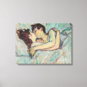 Toile Toulouse-Lautrec - En Lit, Baiser