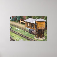 Tour de contrôle de la gare de train miniature