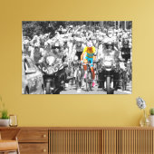 Toile Tour de France Jaune Jersey Peloton Course cyclist (Insitu(Salon))
