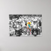 Toile Tour de France Jaune Jersey Peloton Course cyclist (Recto)