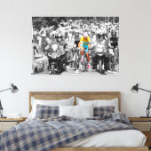 Toile Tour de France Jaune Jersey Peloton Course cyclist (Insitu(Chambre))