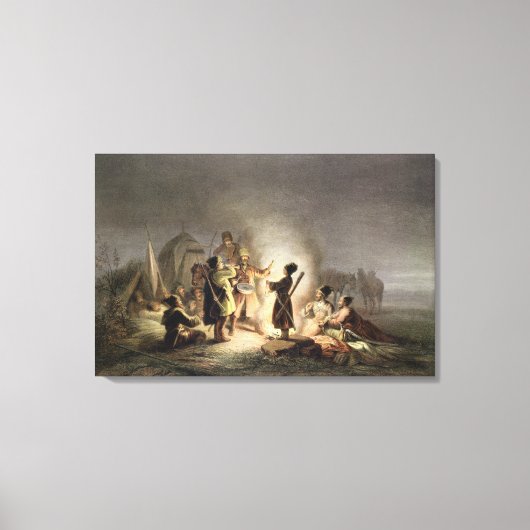 Toile Tour du feu de camp (litho couleur) (Recto)